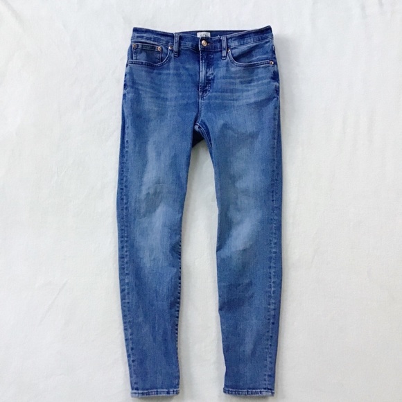 J. Crew 9” High Rise Toothpick Eco Jean